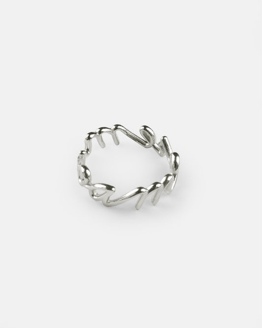 Amore Ring Rhodium ACELINE