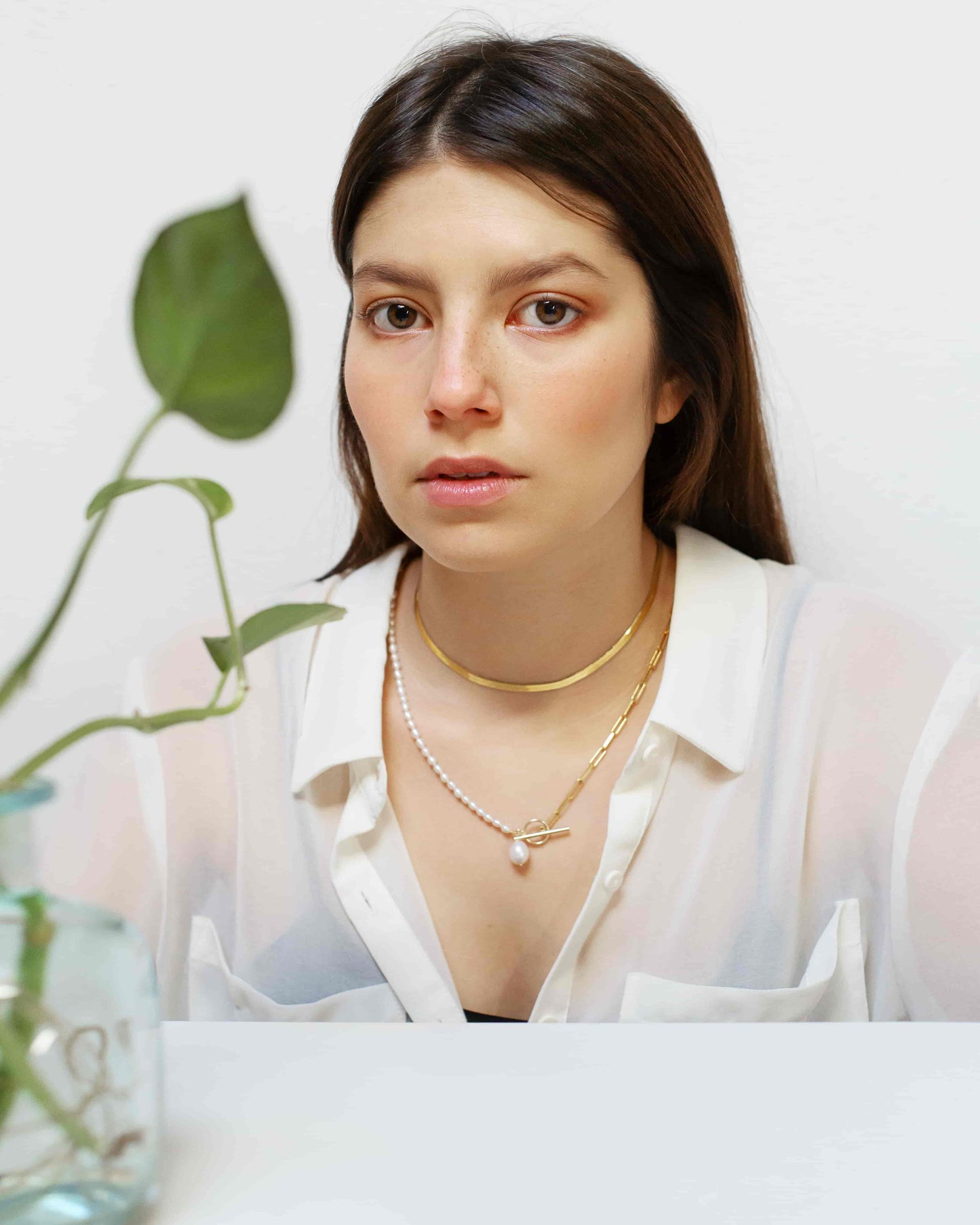 Attitude Halskette Set Rhodium The Aceline