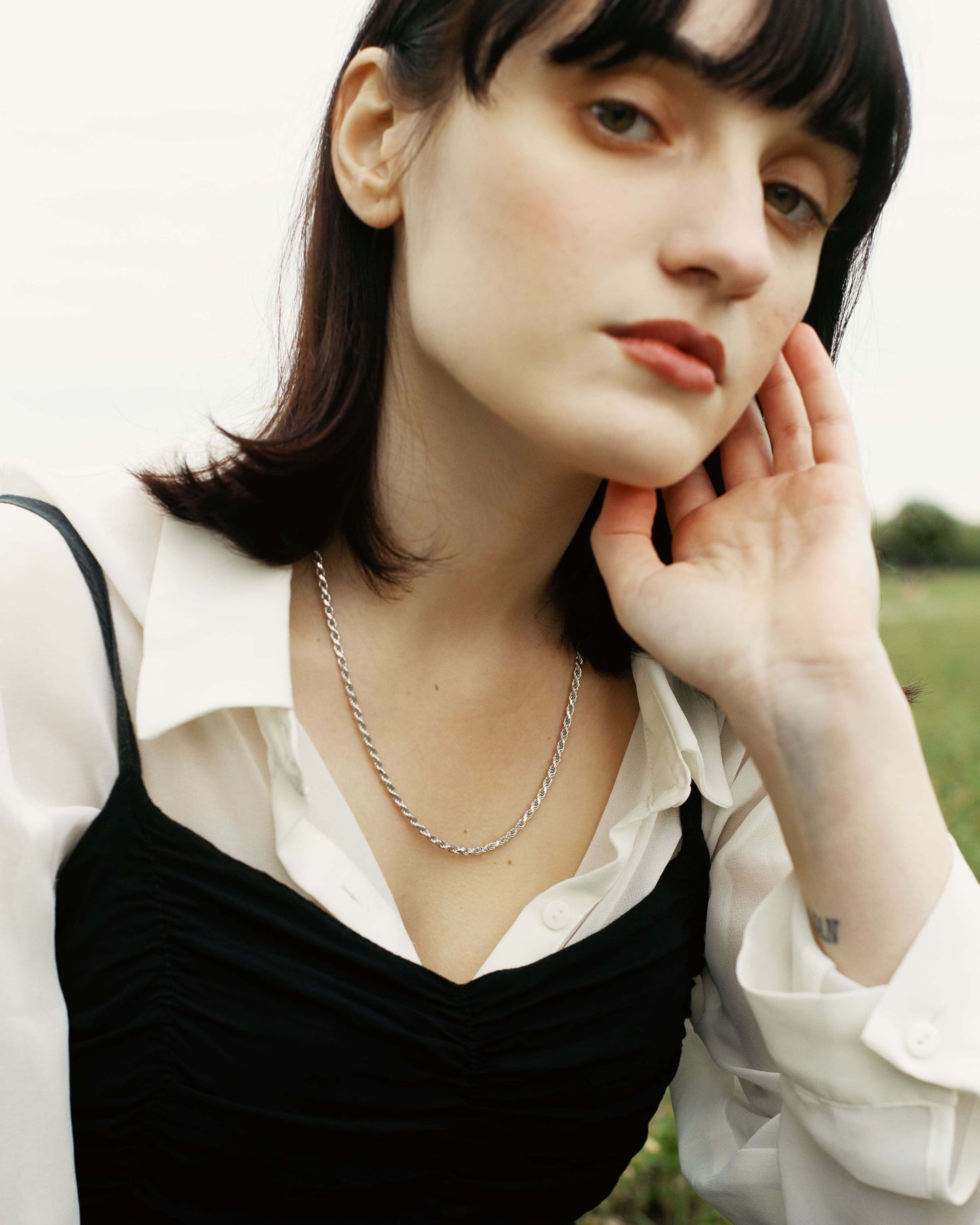 Cape Drastis Halskette Rhodium theaceline.com