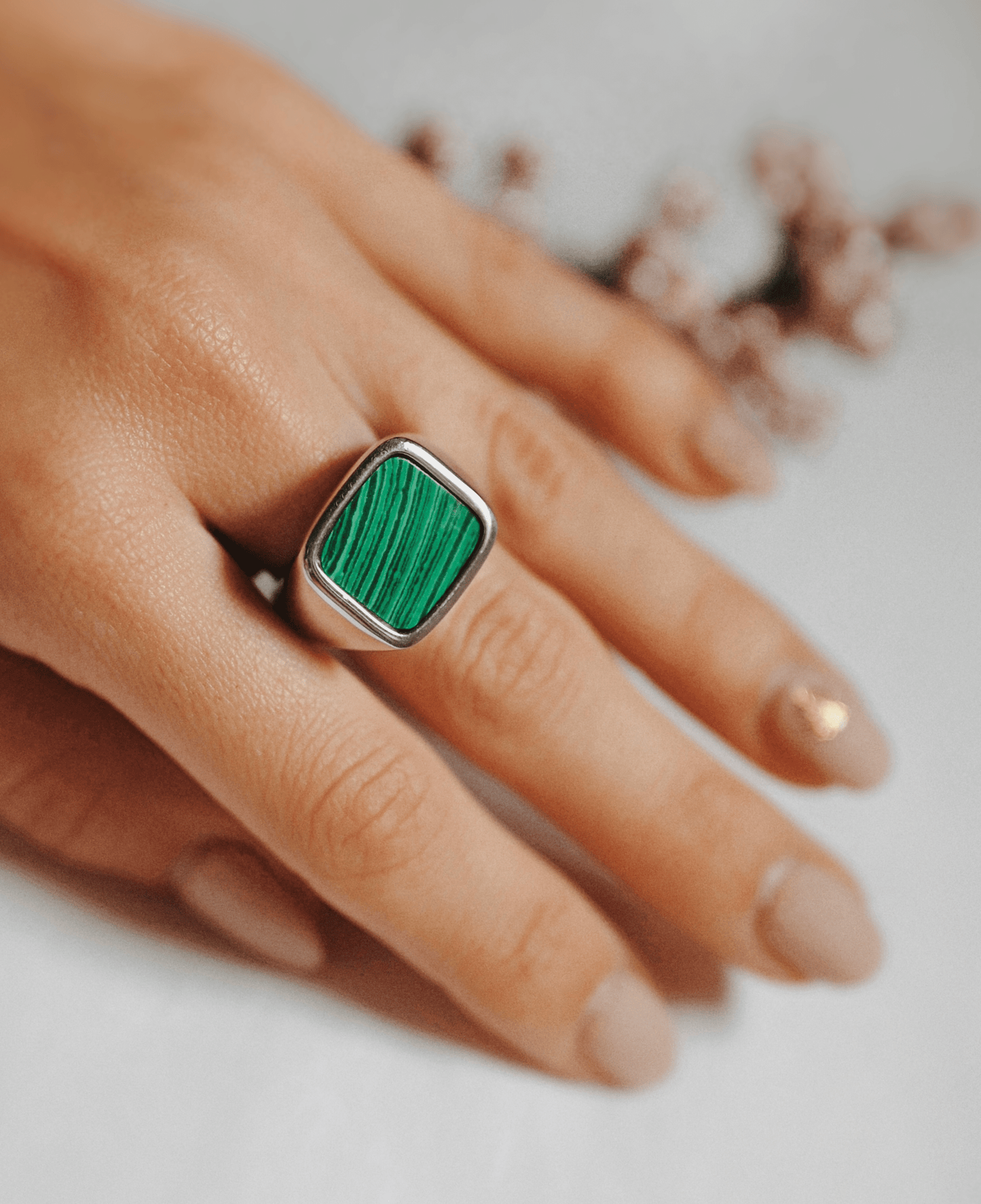 Amias Siegelring Rhodium ACELINE