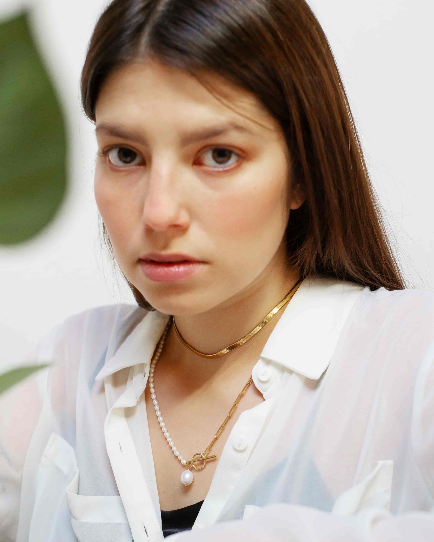 Attitude Halskette Set Rhodium The Aceline