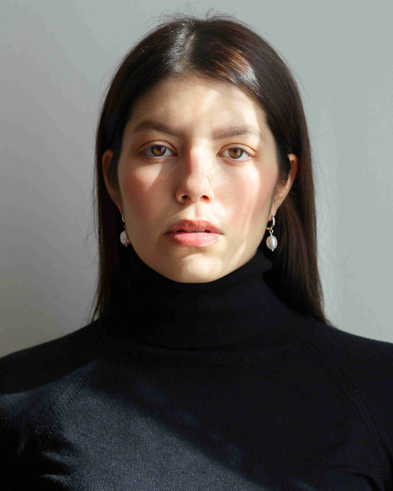 Barockperle Creolen Rhodium theaceline.com