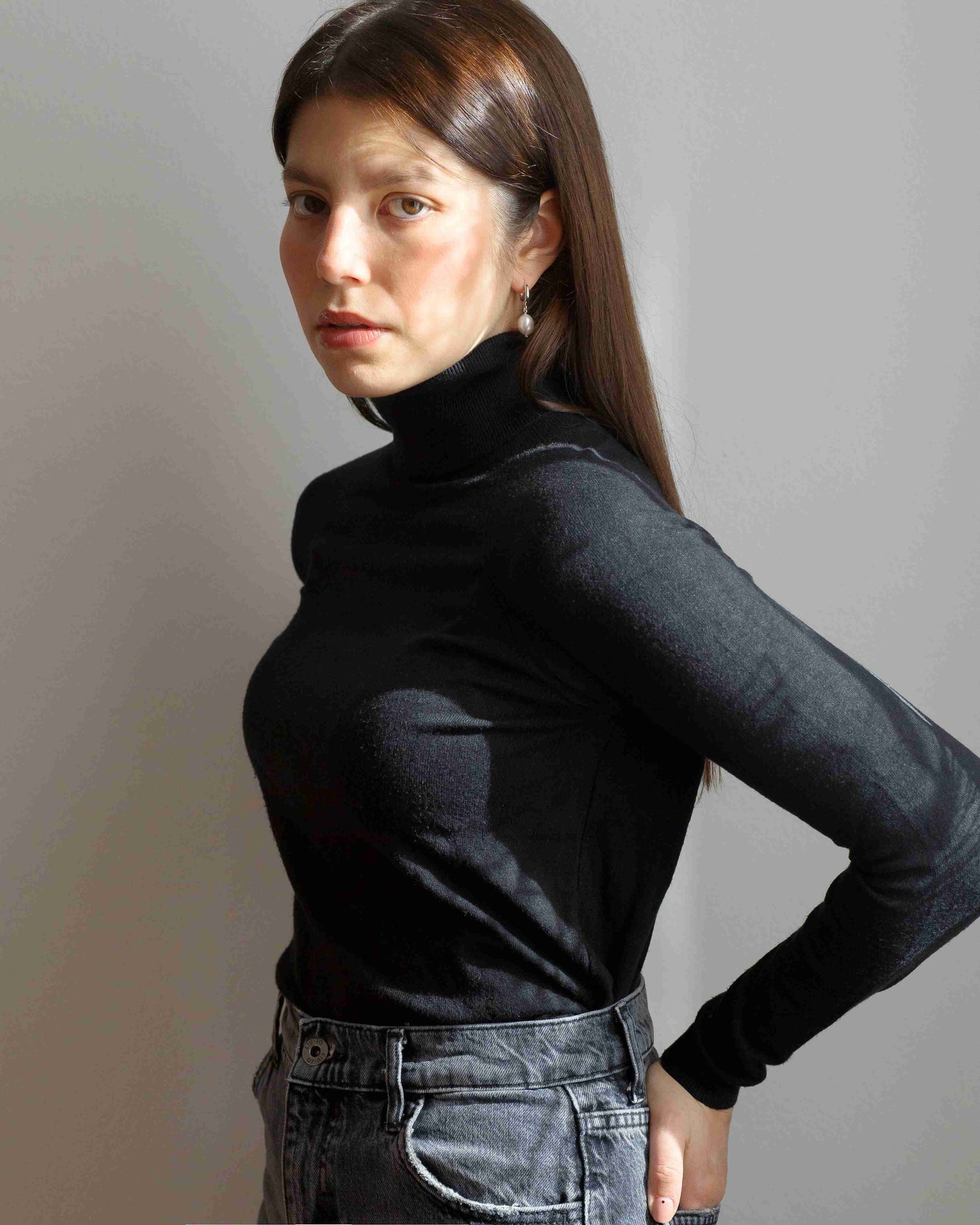 Barockperle Creolen Rhodium theaceline.com