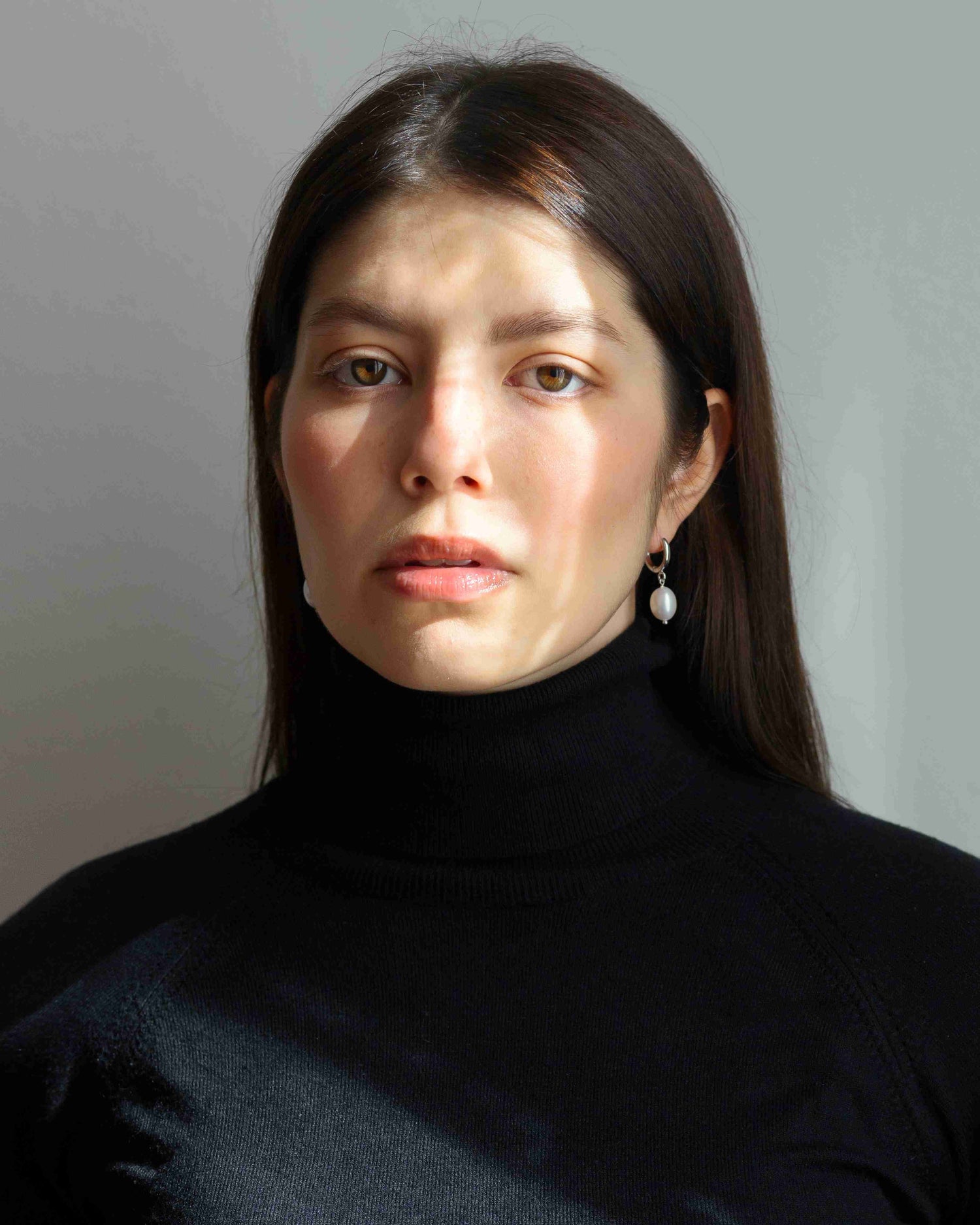 Barockperle Creolen Rhodium theaceline.com