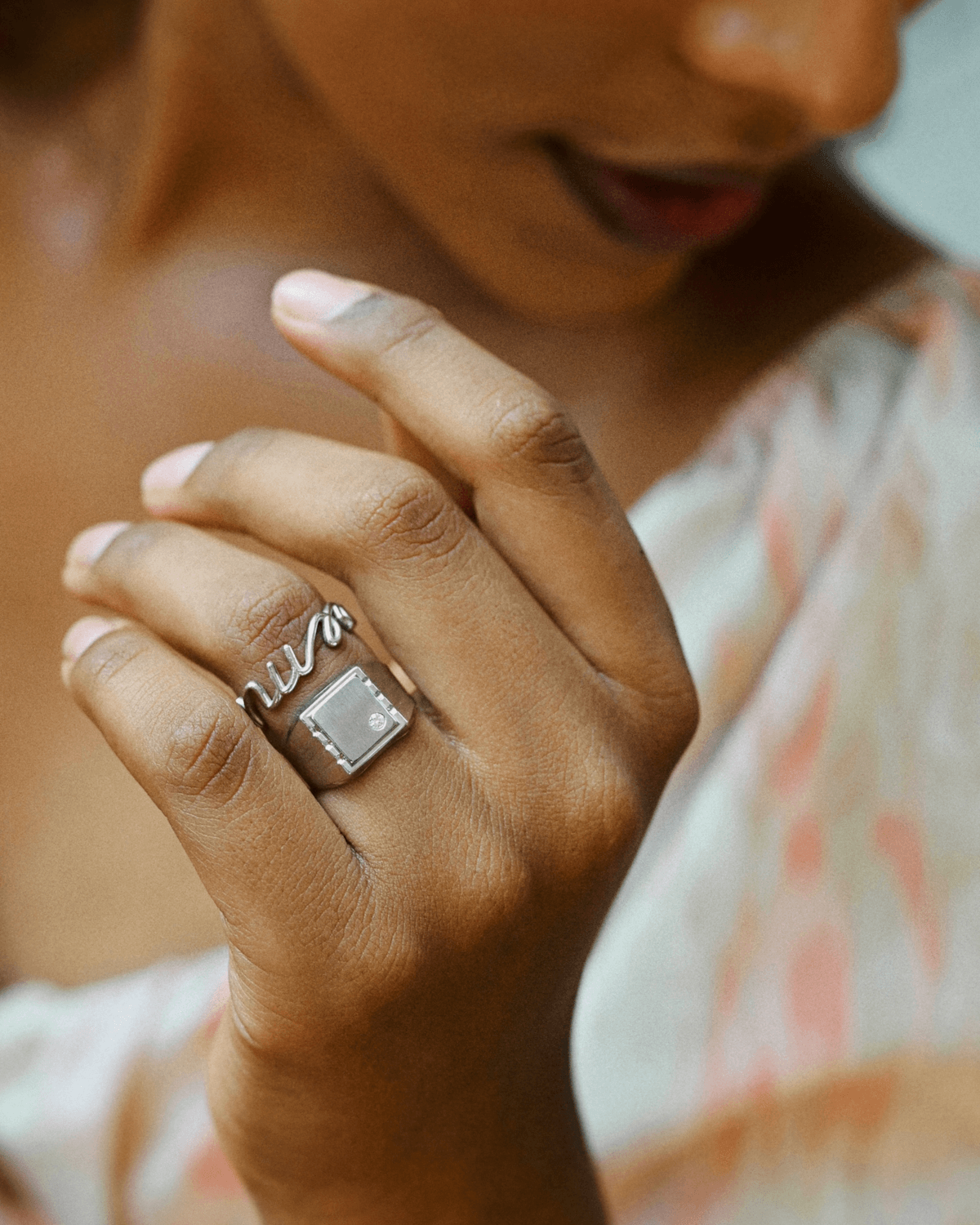 Cordelia Siegelring Rhodium ACELINE