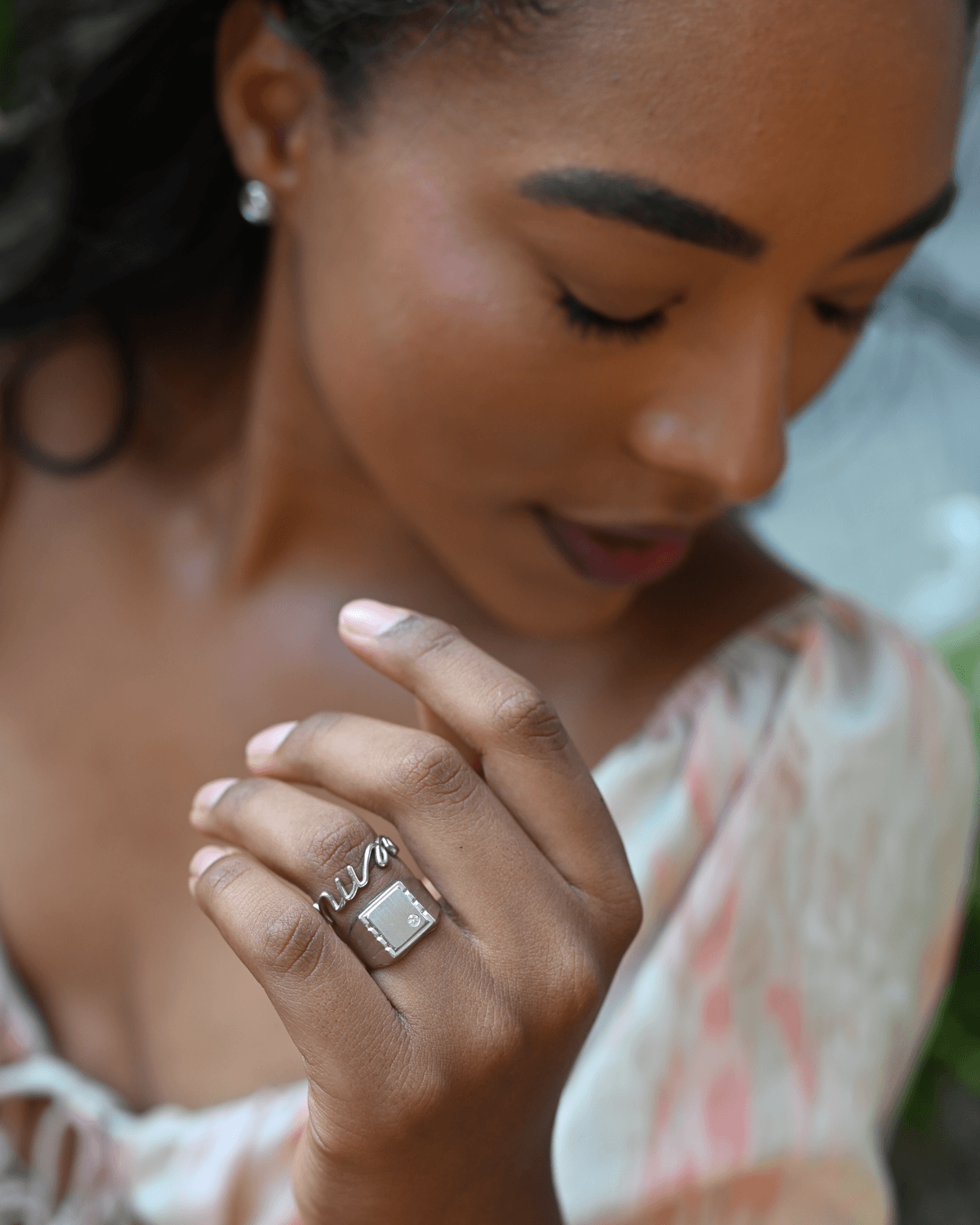 Cordelia Siegelring Rhodium ACELINE