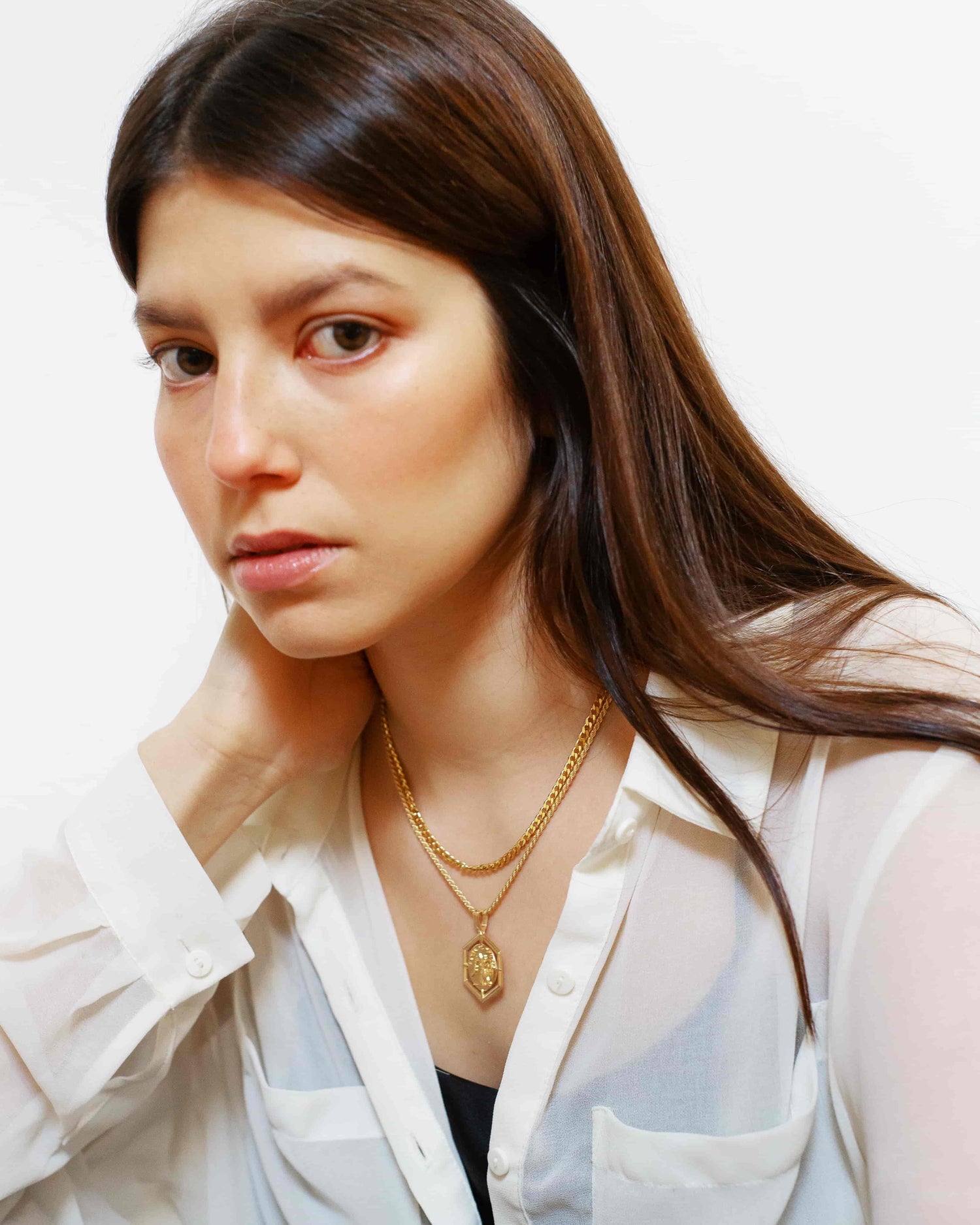 Curb Chain Berenice Halskette Set The Aceline