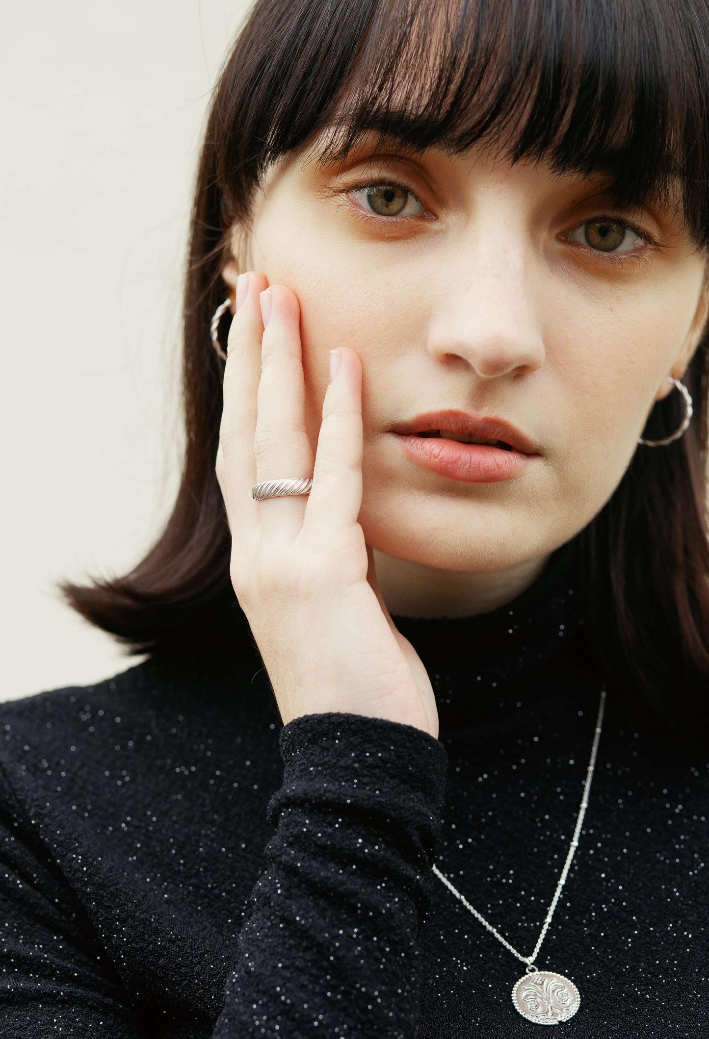 Entwine Ring Rhodium theaceline.com