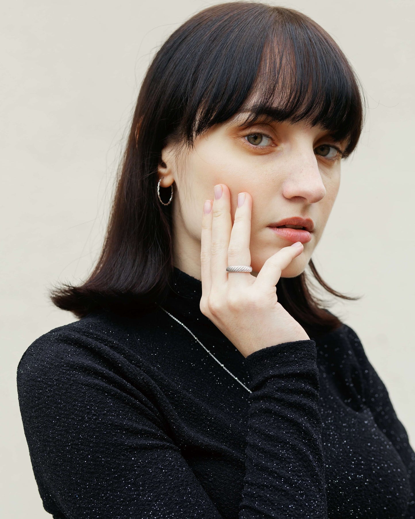 Entwine Ring Rhodium theaceline.com