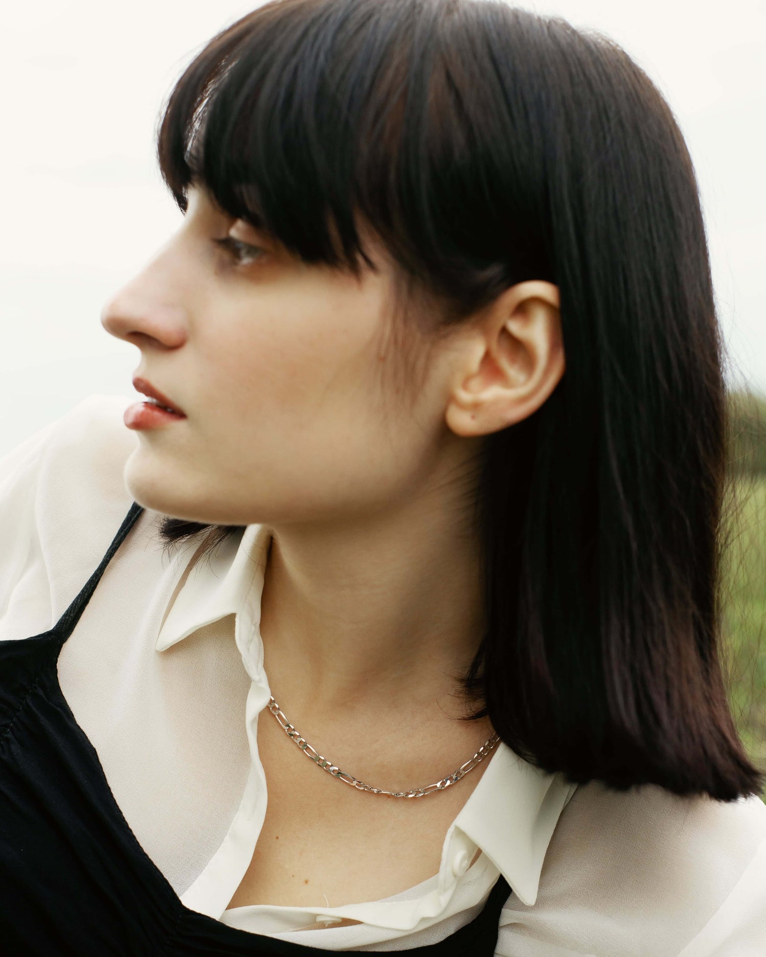 Figaro Halskette Rhodium theaceline.com