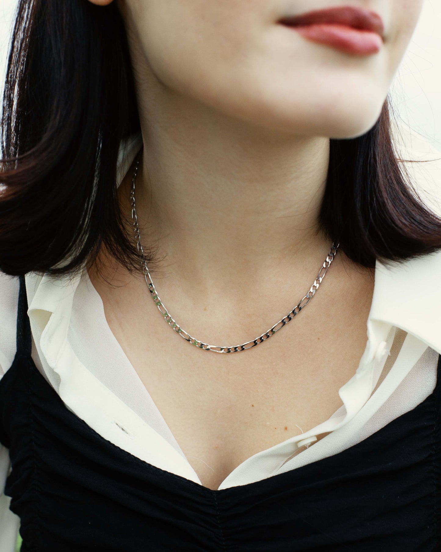 Figaro Halskette Rhodium theaceline.com