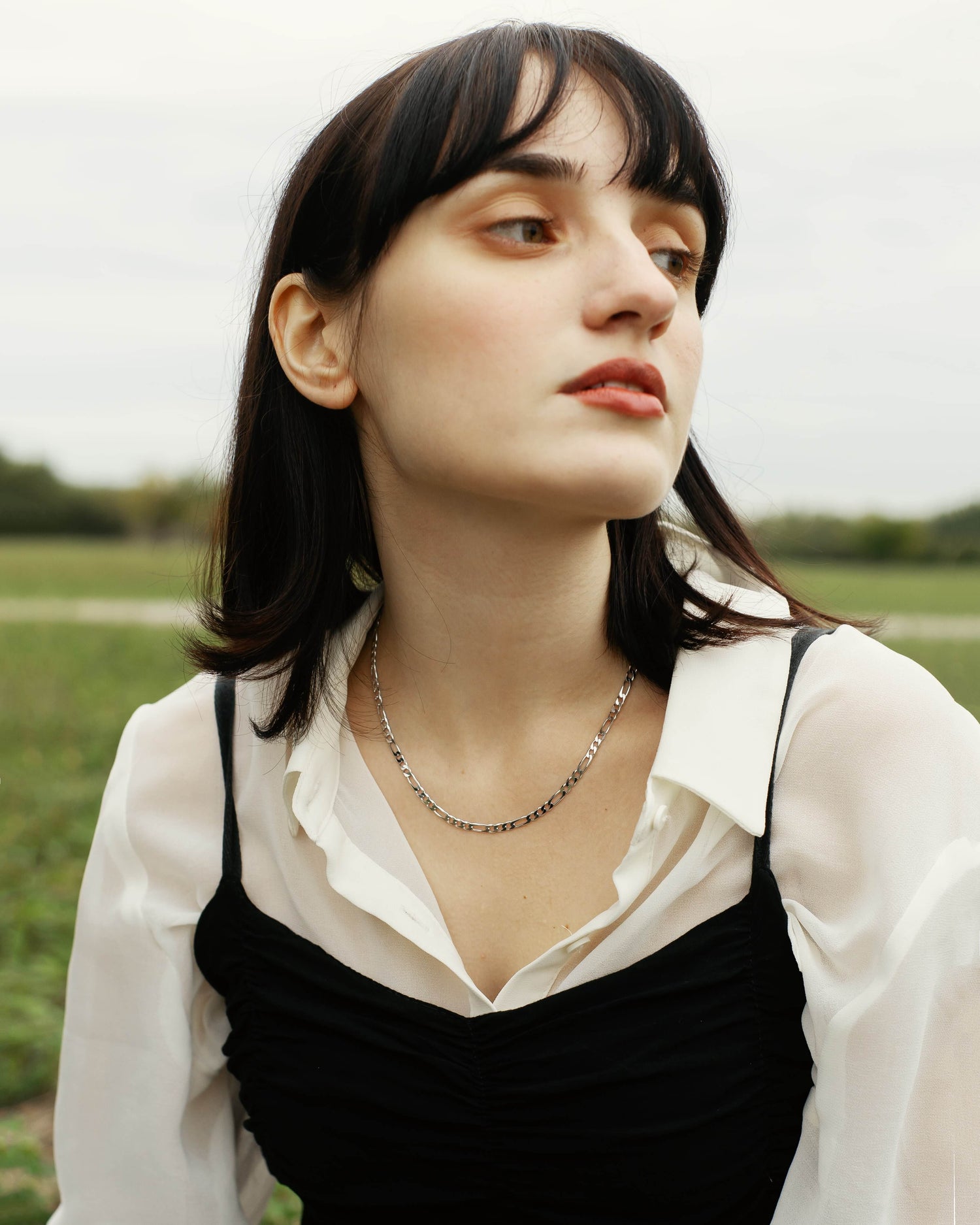 Figaro Halskette Rhodium theaceline.com