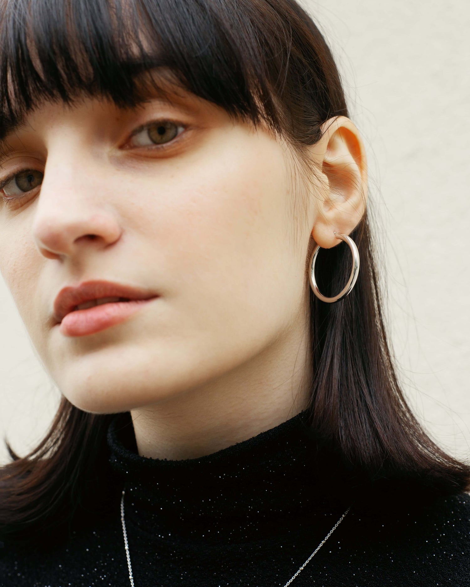 Klassische Creolen Rhodium theaceline.com