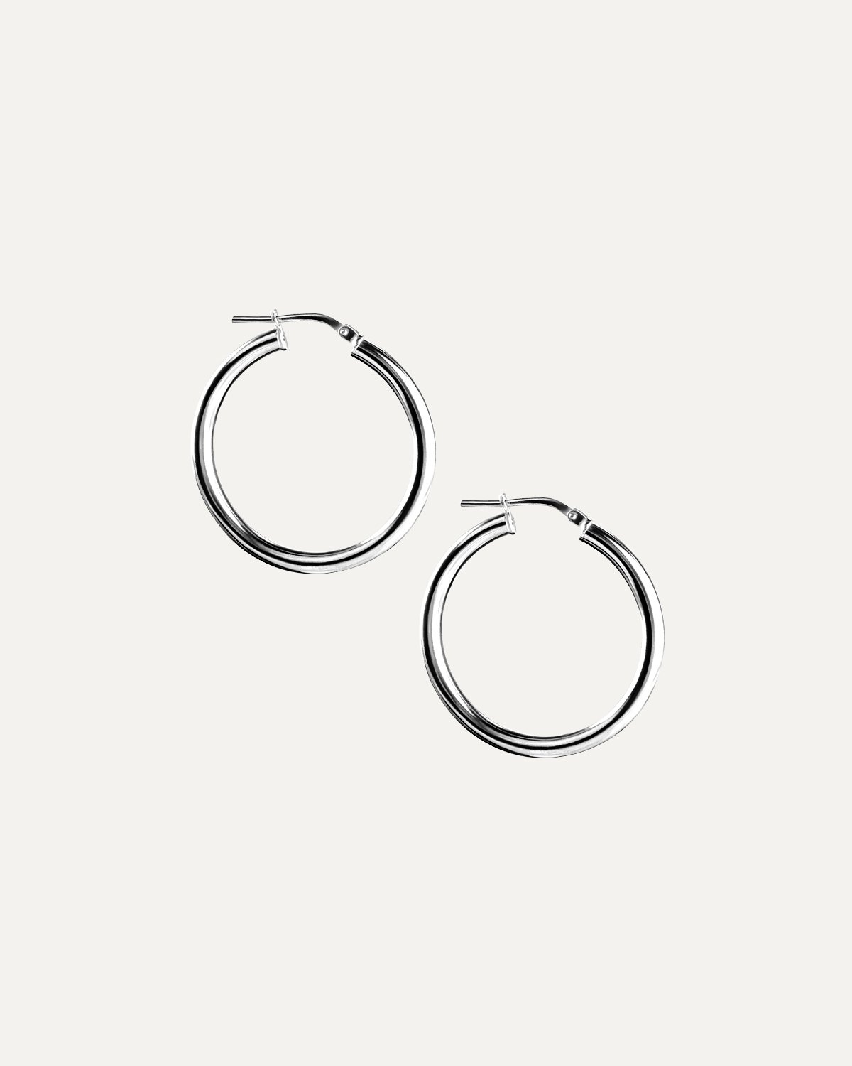 Klassische Creolen Rhodium theaceline.com