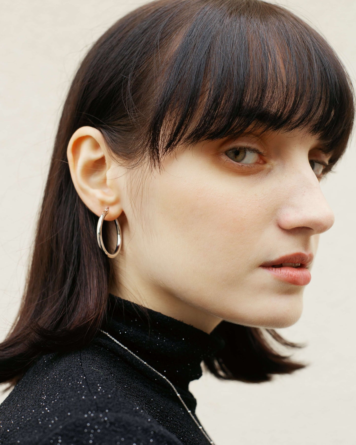 Klassische Creolen Rhodium theaceline.com