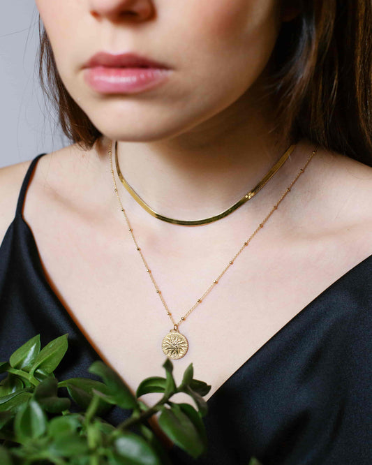 Magic Chain Solomon Halskette Set Rhodium The Aceline