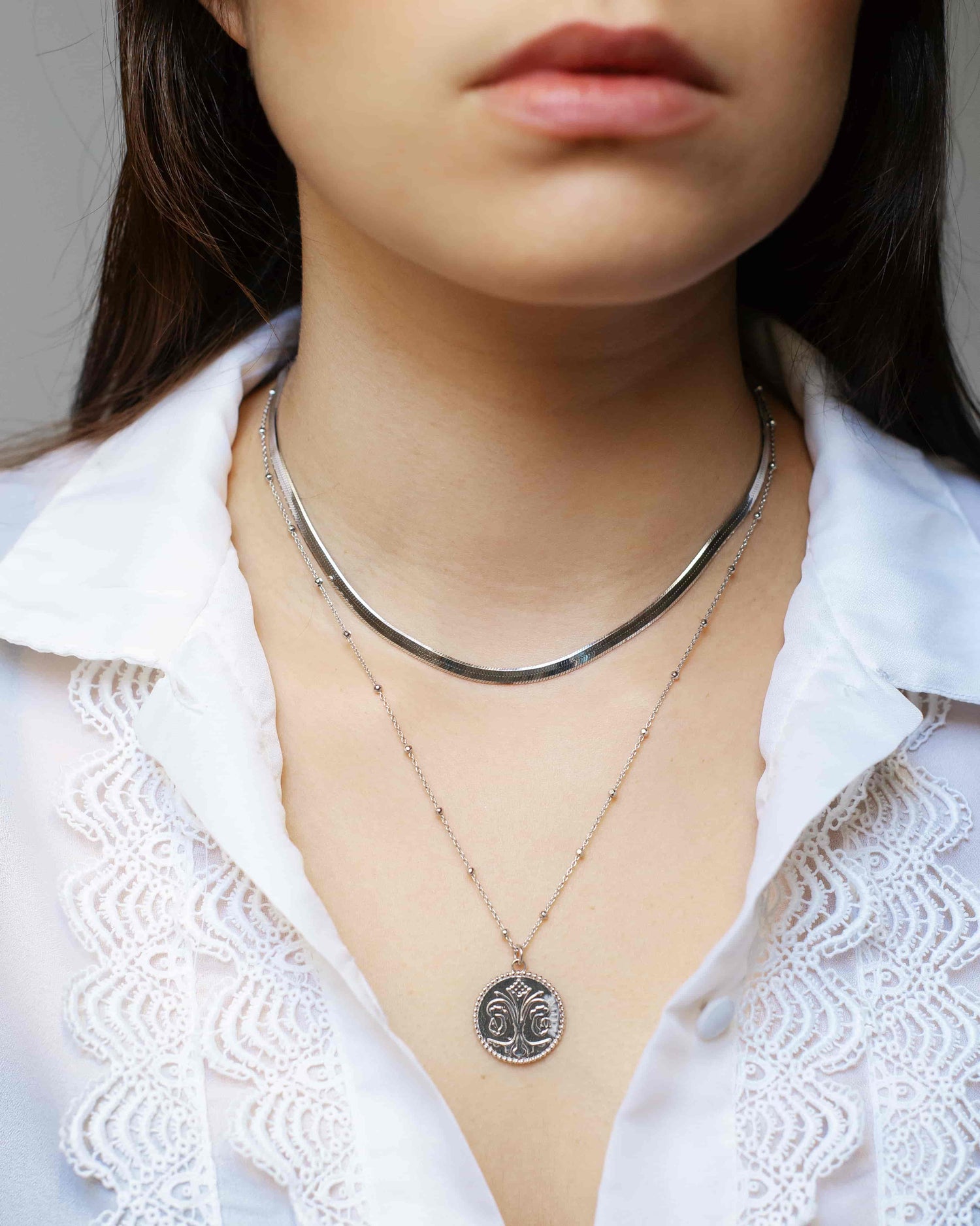 Magic Fiorentina Halskette Set Rhodium The Aceline