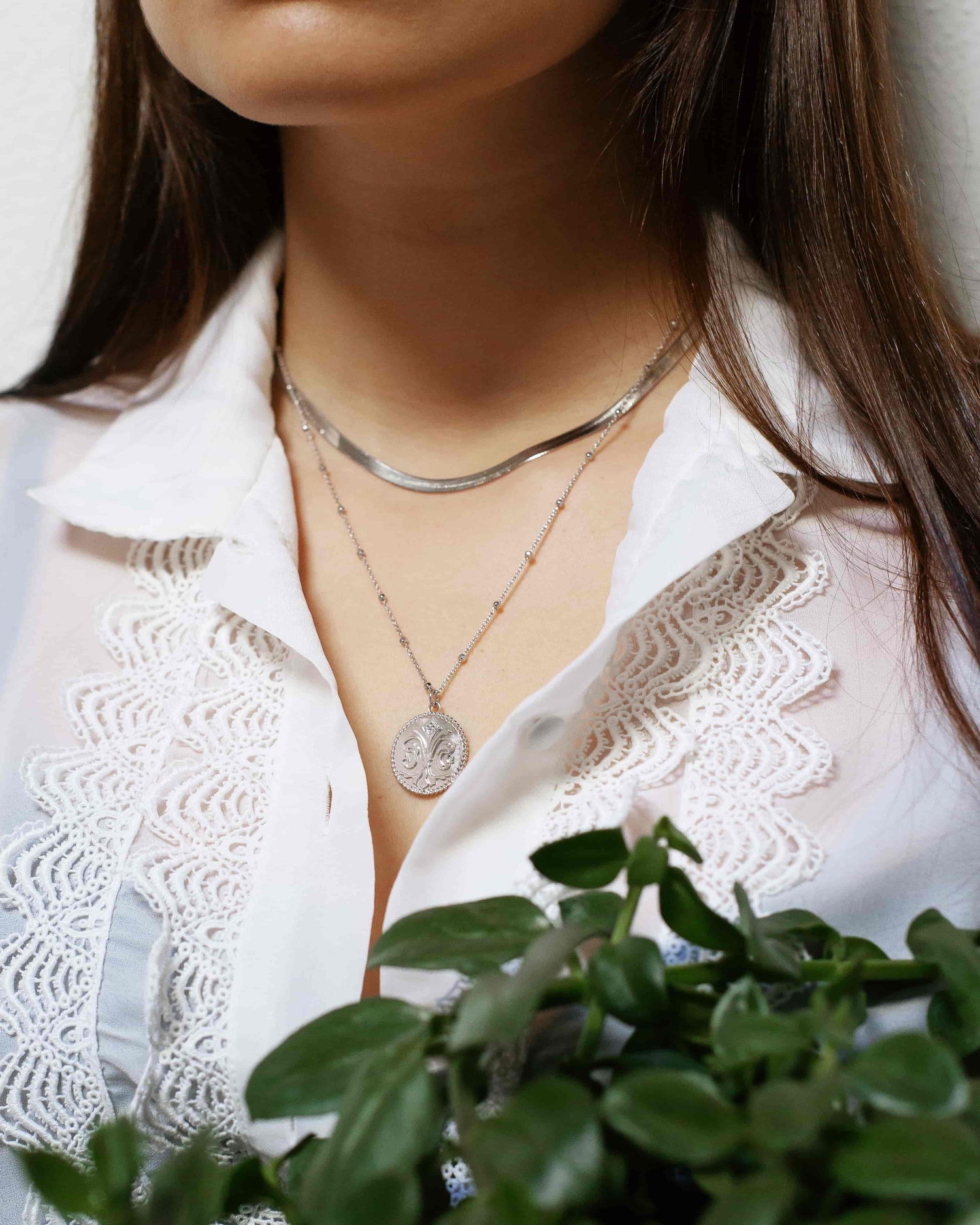 Magic Fiorentina Halskette Set Rhodium The Aceline