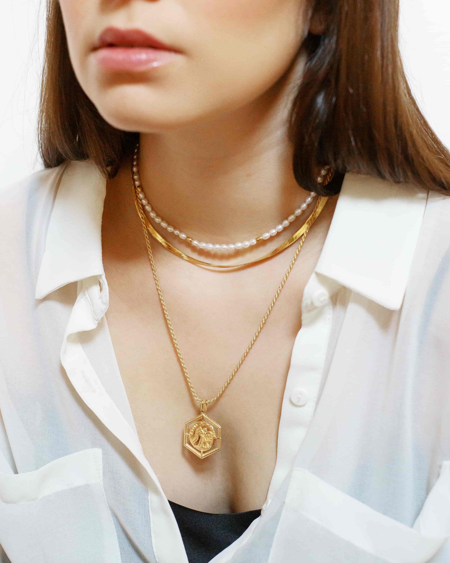 Magic Noble Berenice Halskette Set Rhodium The Aceline