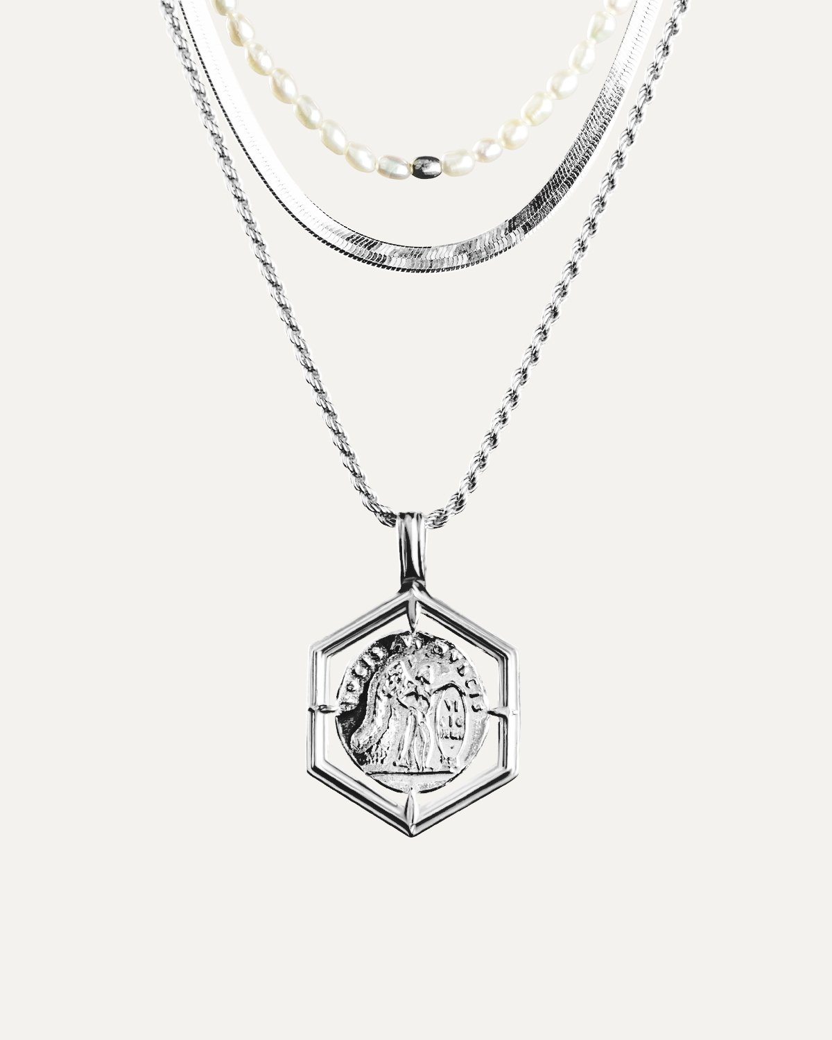 Magic Noble Berenice Halskette Set Rhodium The Aceline