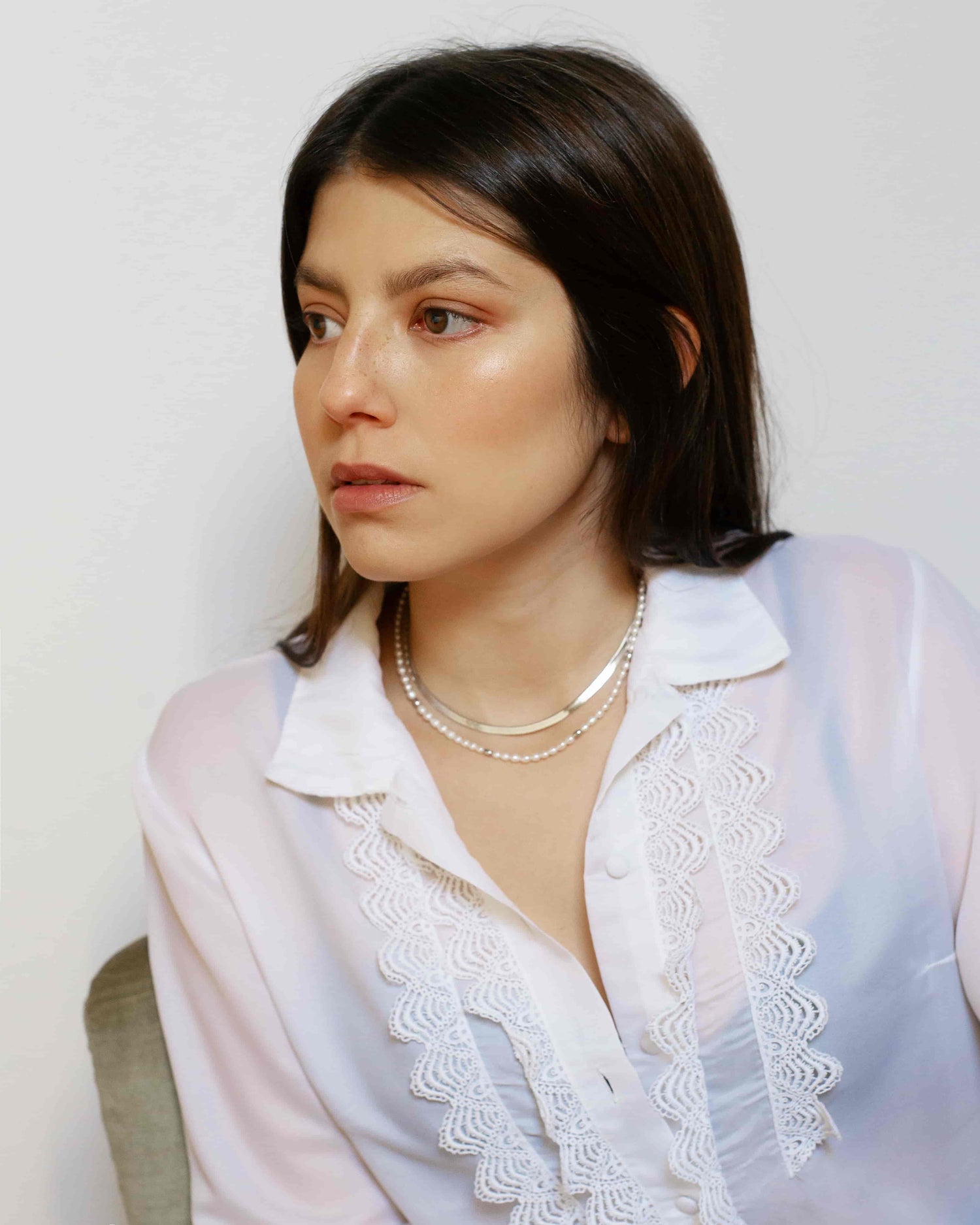 Magic Noble Farmer Halskette Set Rhodium The Aceline