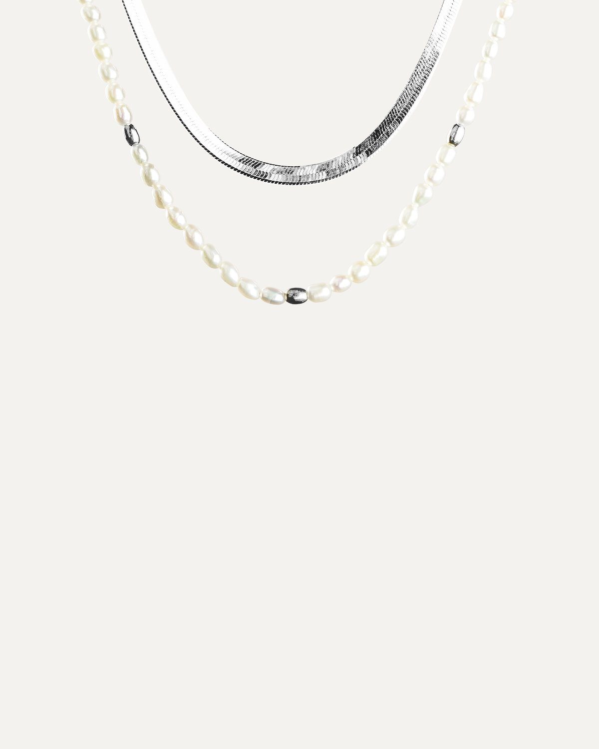 Magic Noble Farmer Halskette Set Rhodium The Aceline