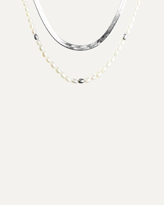 Magic Noble Farmer Halskette Set Rhodium The Aceline