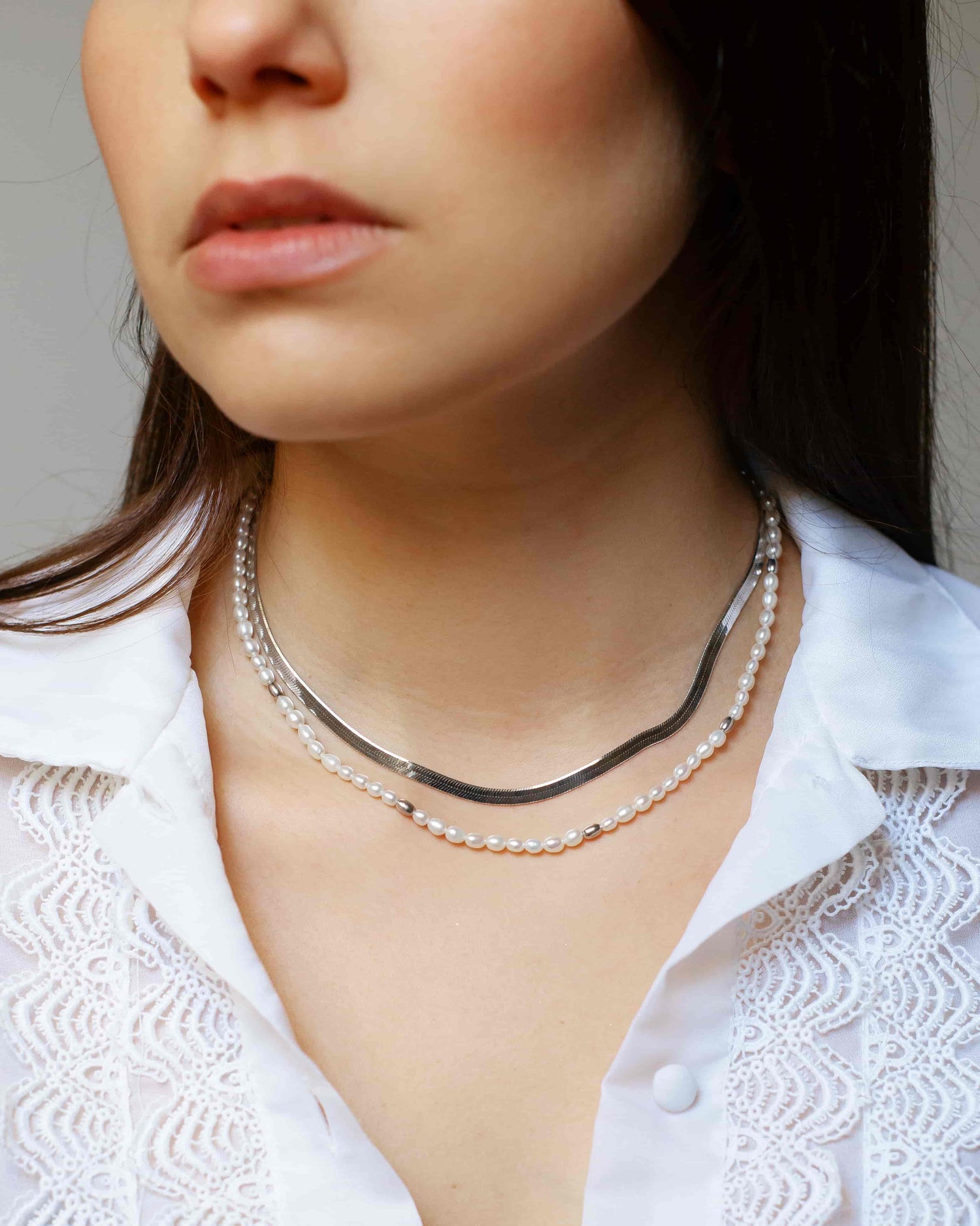 Magic Noble Farmer Halskette Set Rhodium The Aceline