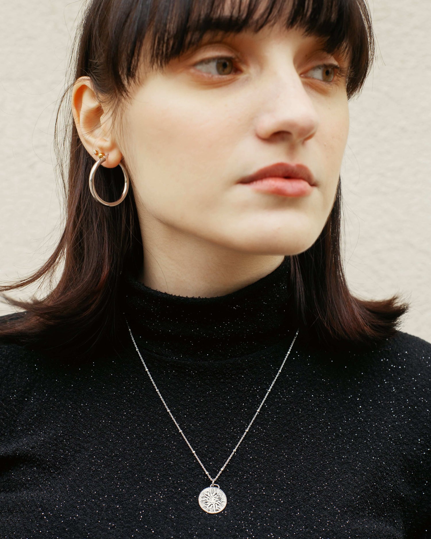 Solomon Halskette Rhodium theaceline.com