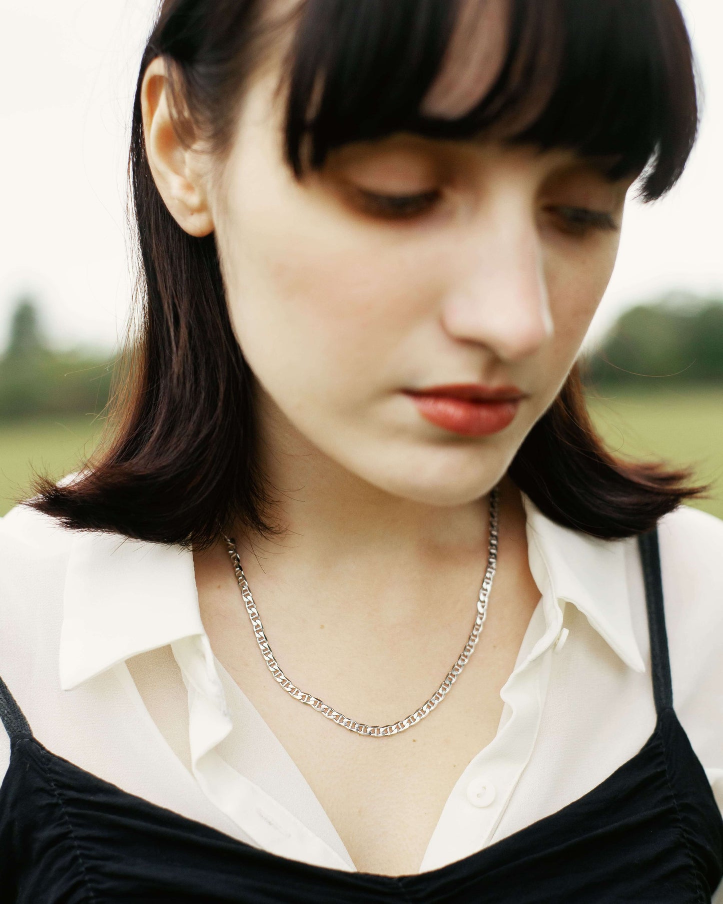 Tatiana Halskette Rhodium theaceline.com